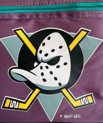 VTG ‘90s Disney Anaheim Mighty Ducks NHL Insulated Lunch Bag Cooler
