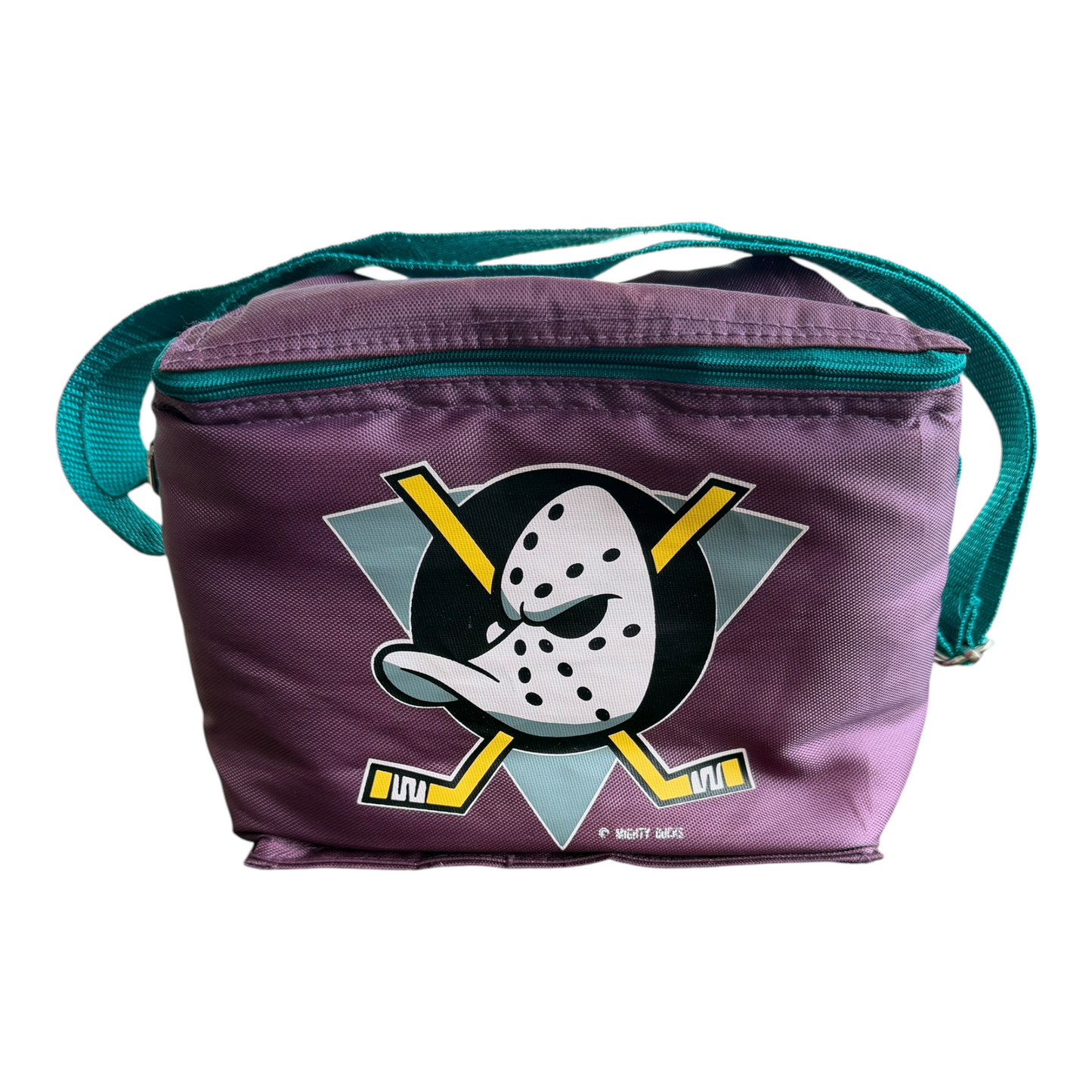 VTG ‘90s Disney Anaheim Mighty Ducks NHL Insulated Lunch Bag Cooler