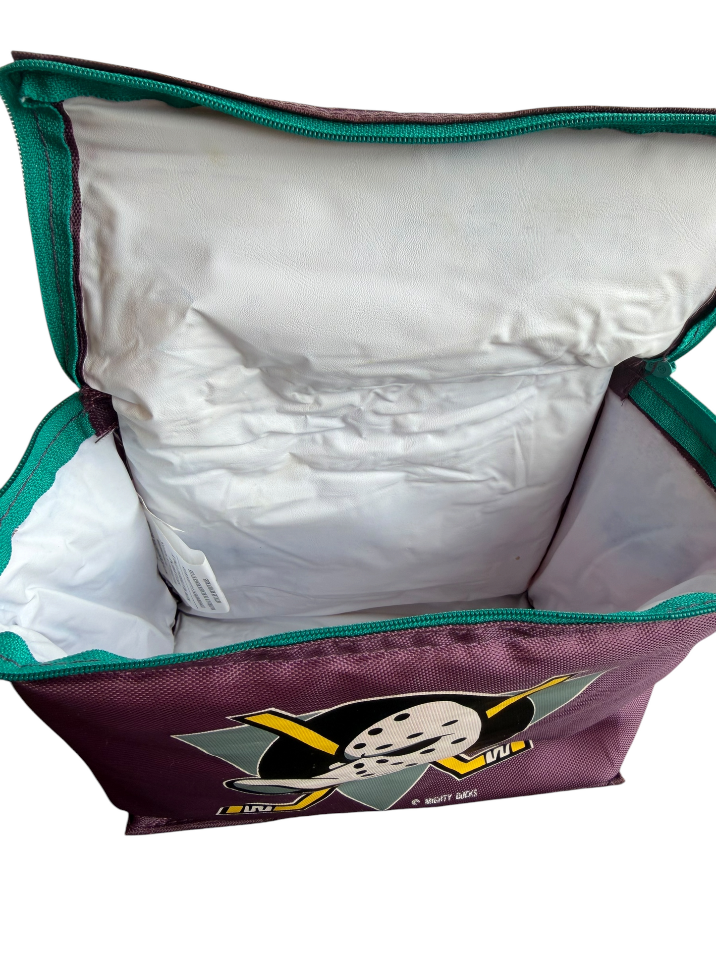VTG ‘90s Disney Anaheim Mighty Ducks NHL Insulated Lunch Bag Cooler