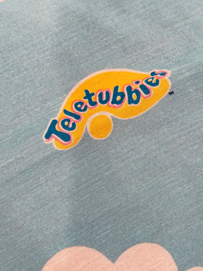 VTG Teletubbies 1998 Toddler Bed Crib Flat Sheet Tinky-Winky Dipsy Laa-Laa Po
