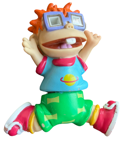 VTG 1997 Rugrats Chuckie Finster Light-Up Toy Keychain/Backpack Clip