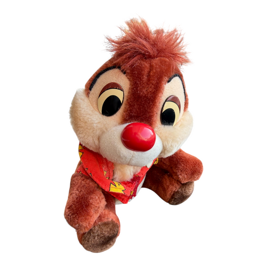 VTG Disney Chip 'n Dale Rescue Rangers Dale Stuffed Animal Toy 6.5”