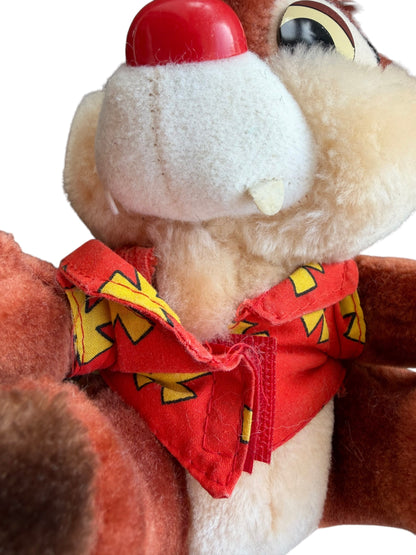 VTG Disney Chip 'n Dale Rescue Rangers Dale Stuffed Animal Toy 6.5”