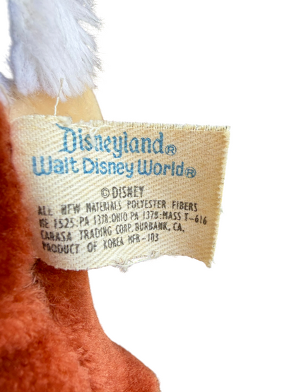VTG Disney Chip 'n Dale Rescue Rangers Dale Stuffed Animal Toy 6.5”