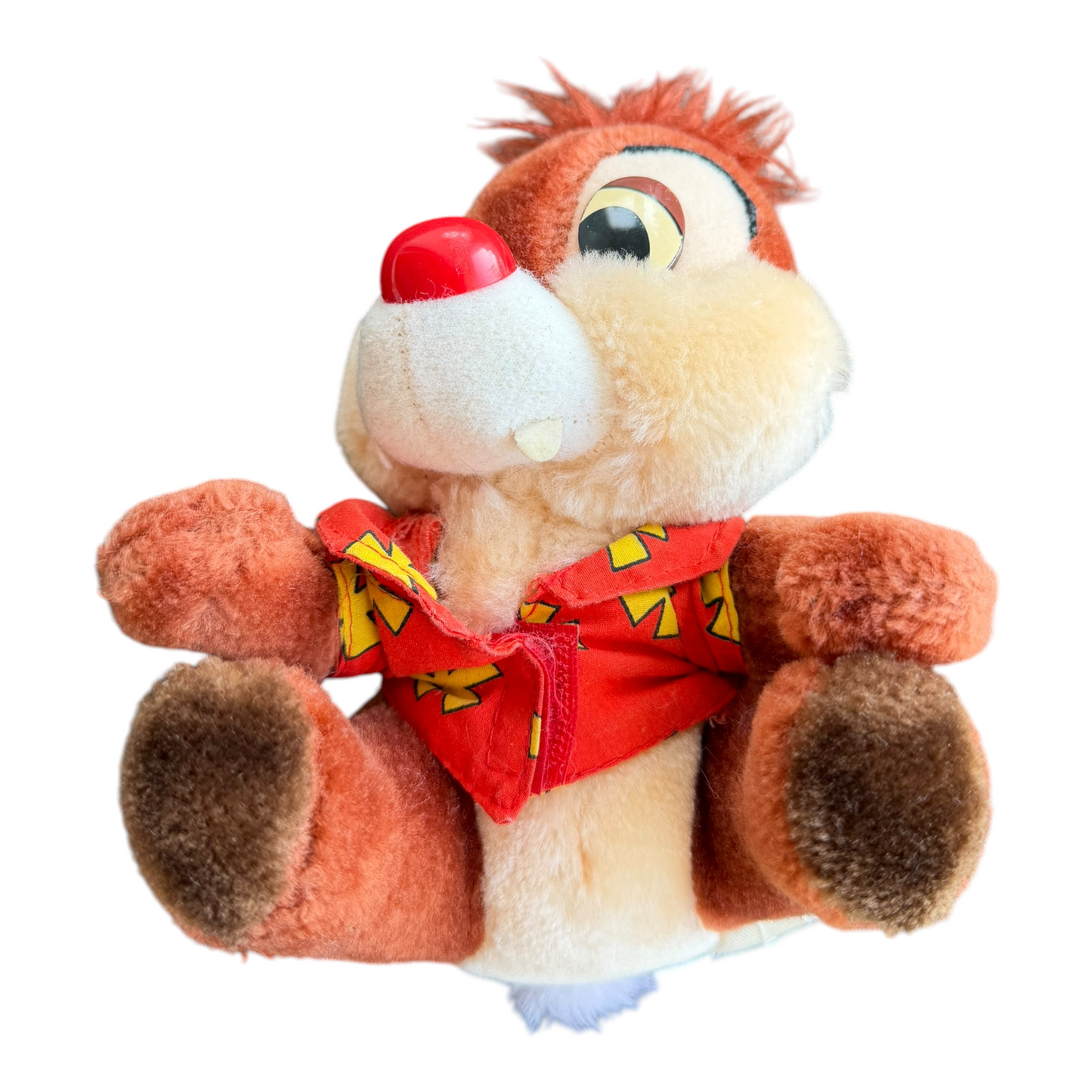 VTG Disney Chip 'n Dale Rescue Rangers Dale Stuffed Animal Toy 6.5”