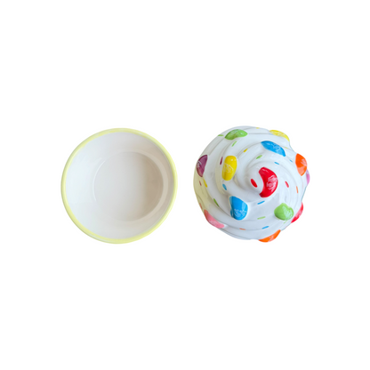 Jelly Belly 2011 Ceramic Cupcake Candy Jar