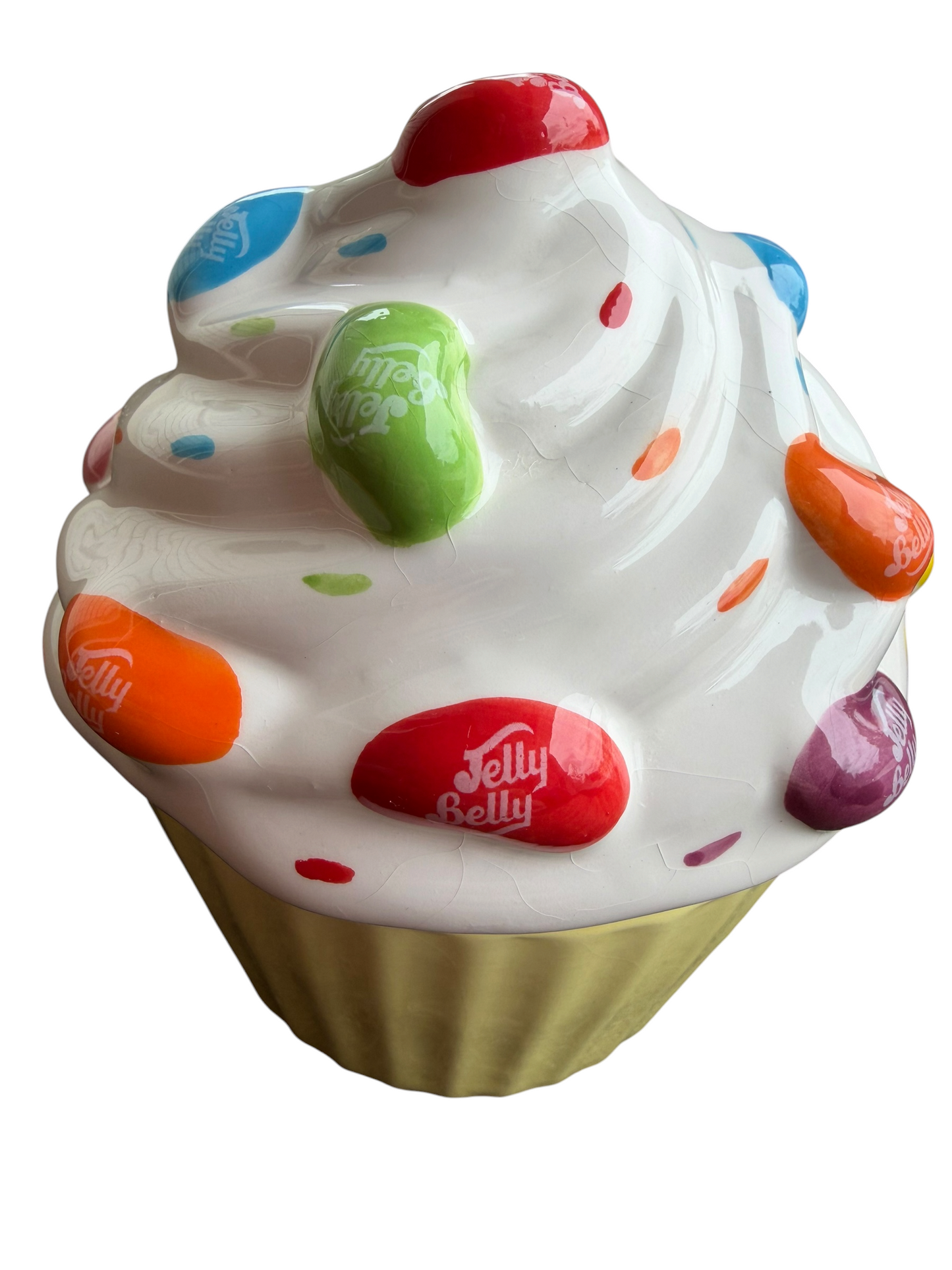 Jelly Belly 2011 Ceramic Cupcake Candy Jar