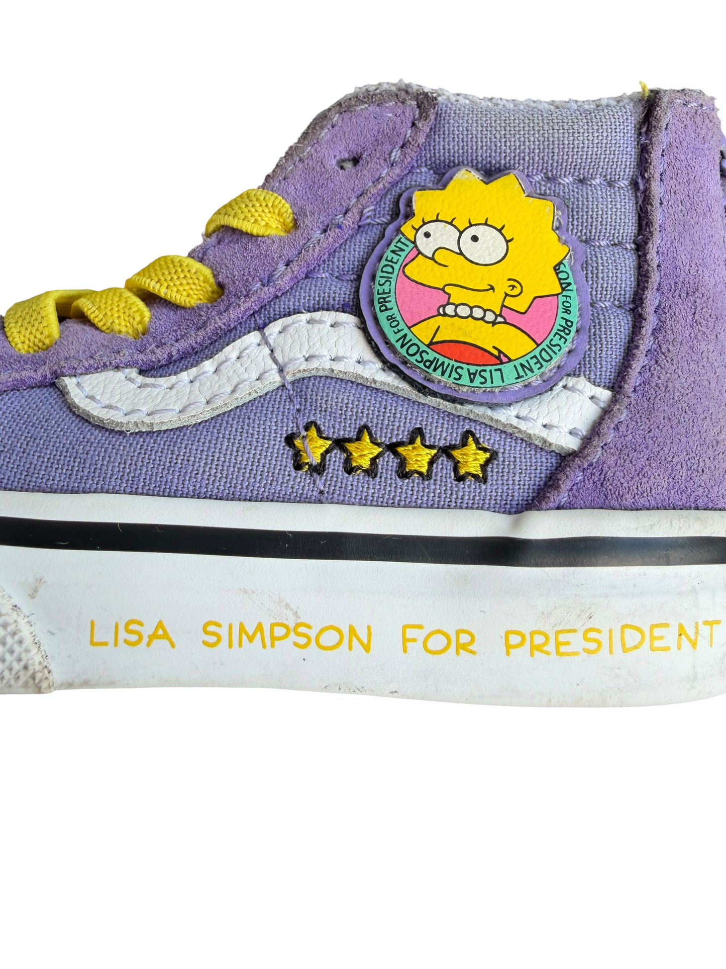The Simpsons × Vans Sk8-Hi Lisa Simpson For President Toddler Shoes Size: US 4T