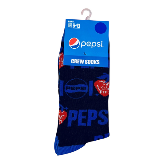 Pepsi Black Crew Socks