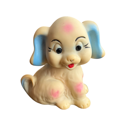 VTG 1960s RubberToys Italy Swan Mark Puppy Dog Squeak Toy