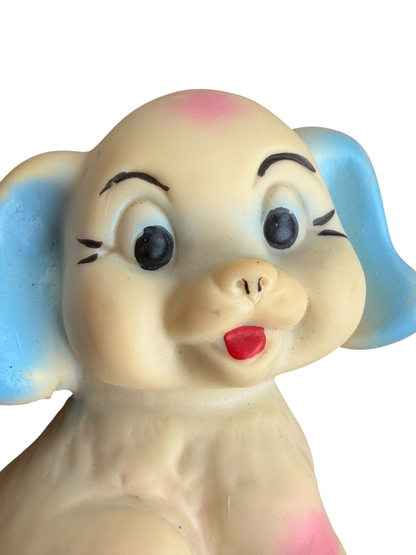 VTG 1960s RubberToys Italy Swan Mark Puppy Dog Squeak Toy