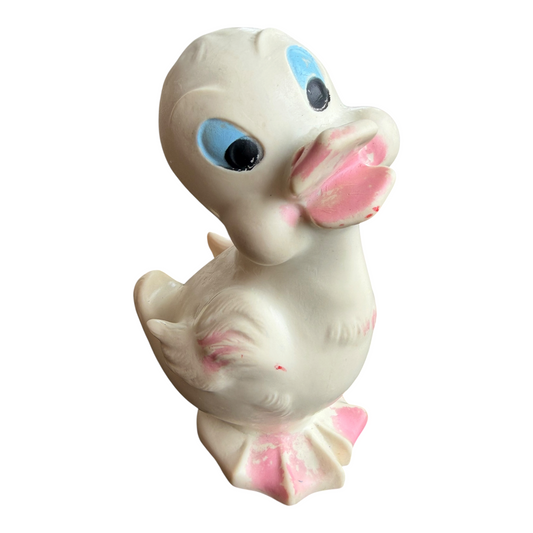 VTG 1960s Ledraplastic Italy Elephant Mark Duck Squeak Toy
