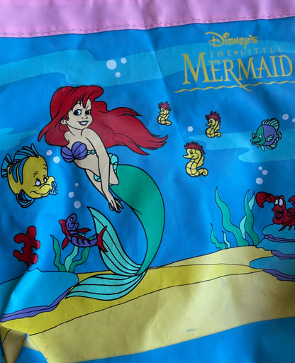 VTG ‘90s Disney The Little Mermaid Ariel Flounder Sebastian PVC Tote Bag Set