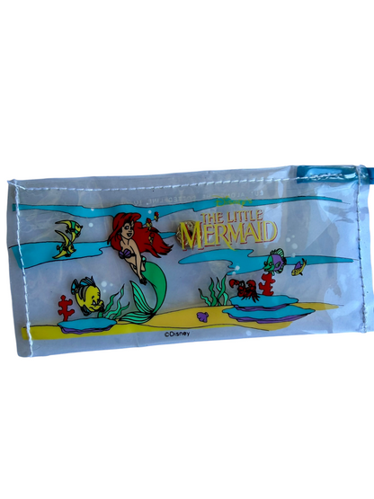 VTG ‘90s Disney The Little Mermaid Ariel Flounder Sebastian PVC Tote Bag Set
