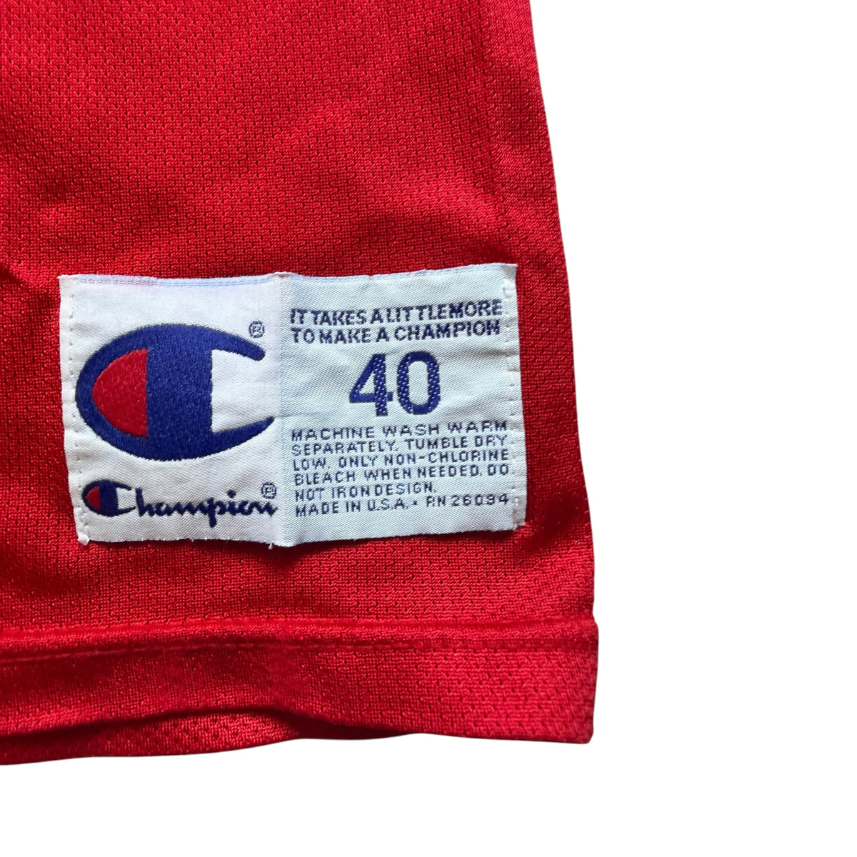 VTG Champion Chicago Bulls Michael Jordan #23 NBA Red Retro Jersey Size: 40