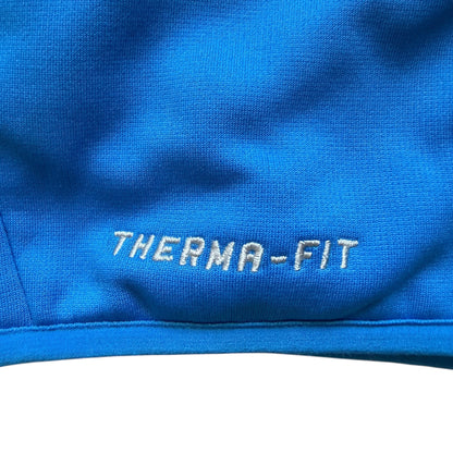 FC Barcelona Nike Therma-FIT Full Zip Blue Hoodie Jacket Size: M