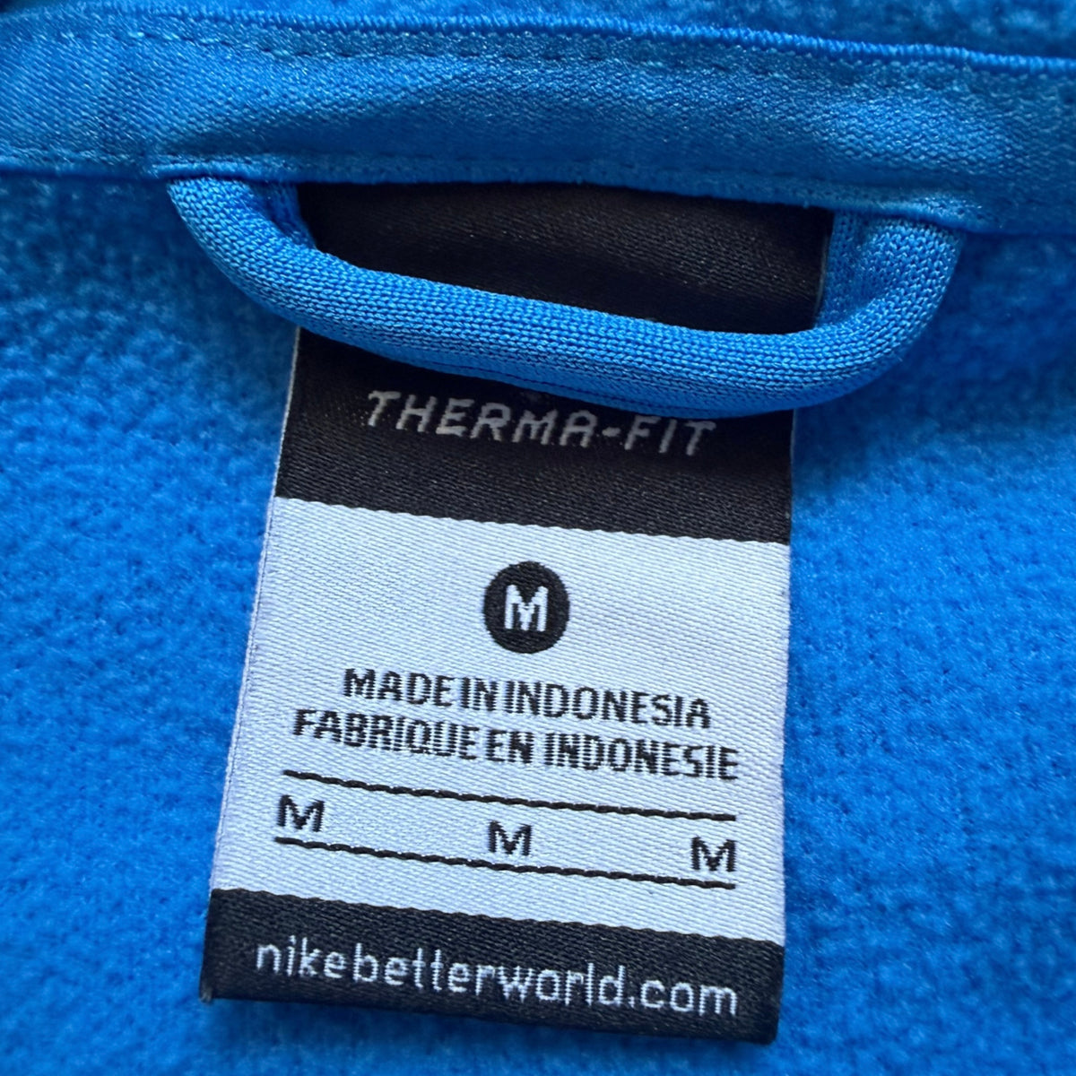 FC Barcelona Nike Therma-FIT Full Zip Blue Hoodie Jacket Size: M