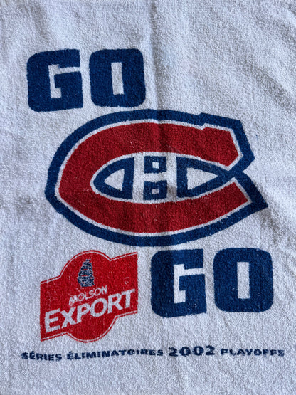 VTG Montreal Canadiens 2002 Playoffs Rally Towels Molson Export Lot of 2