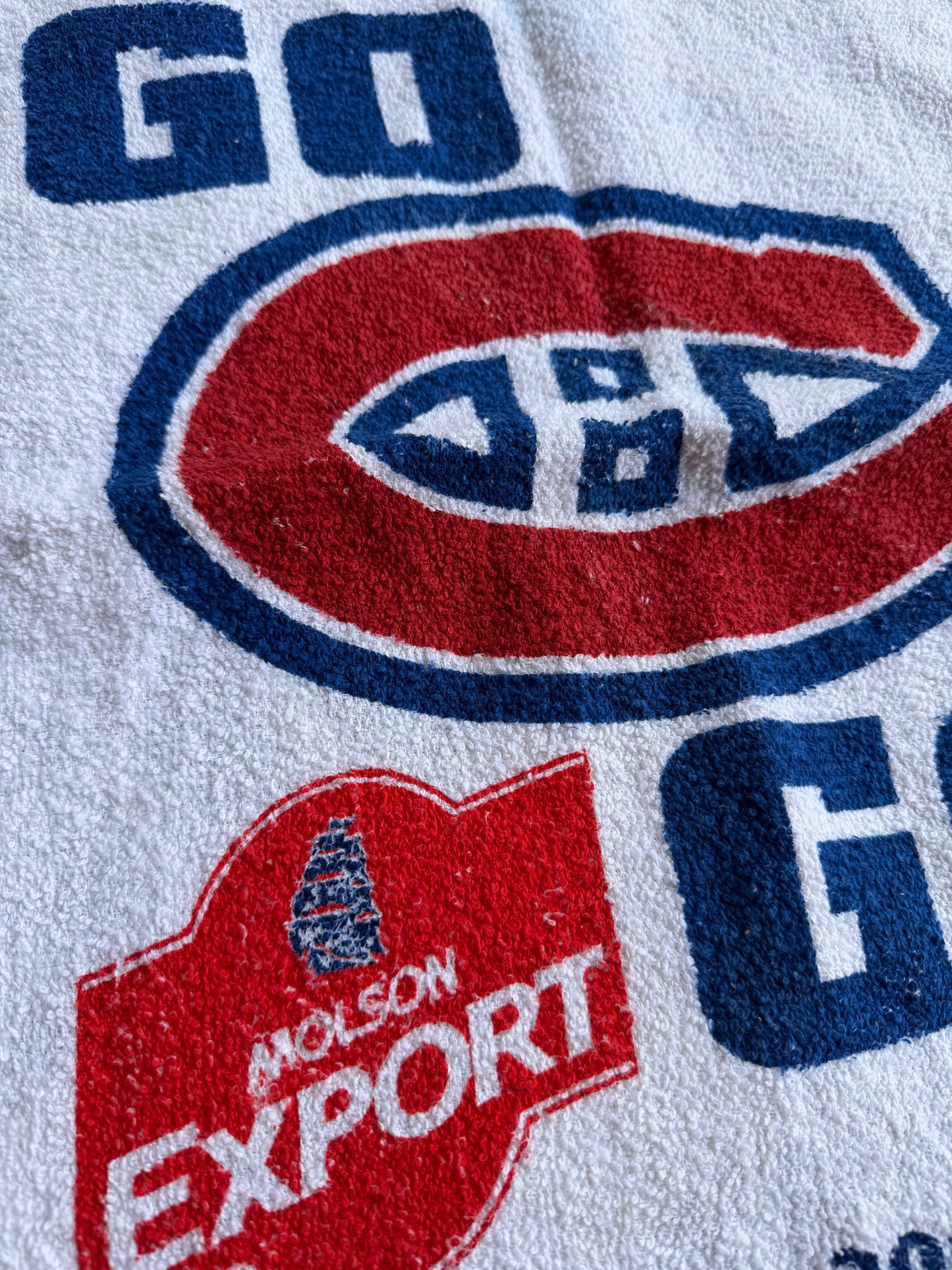 VTG Montreal Canadiens 2002 Playoffs Rally Towels Molson Export Lot of 2