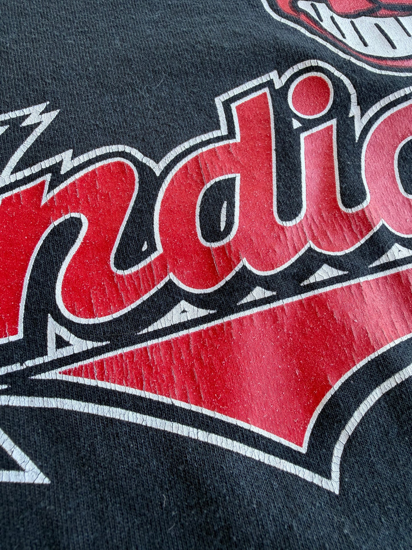 VTG Cleveland Indians MLB FOTL Graphic T-Shirt Size: M