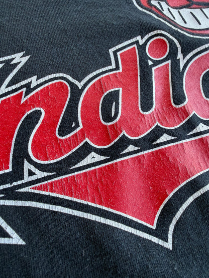 VTG Cleveland Indians MLB FOTL Graphic T-Shirt Size: M
