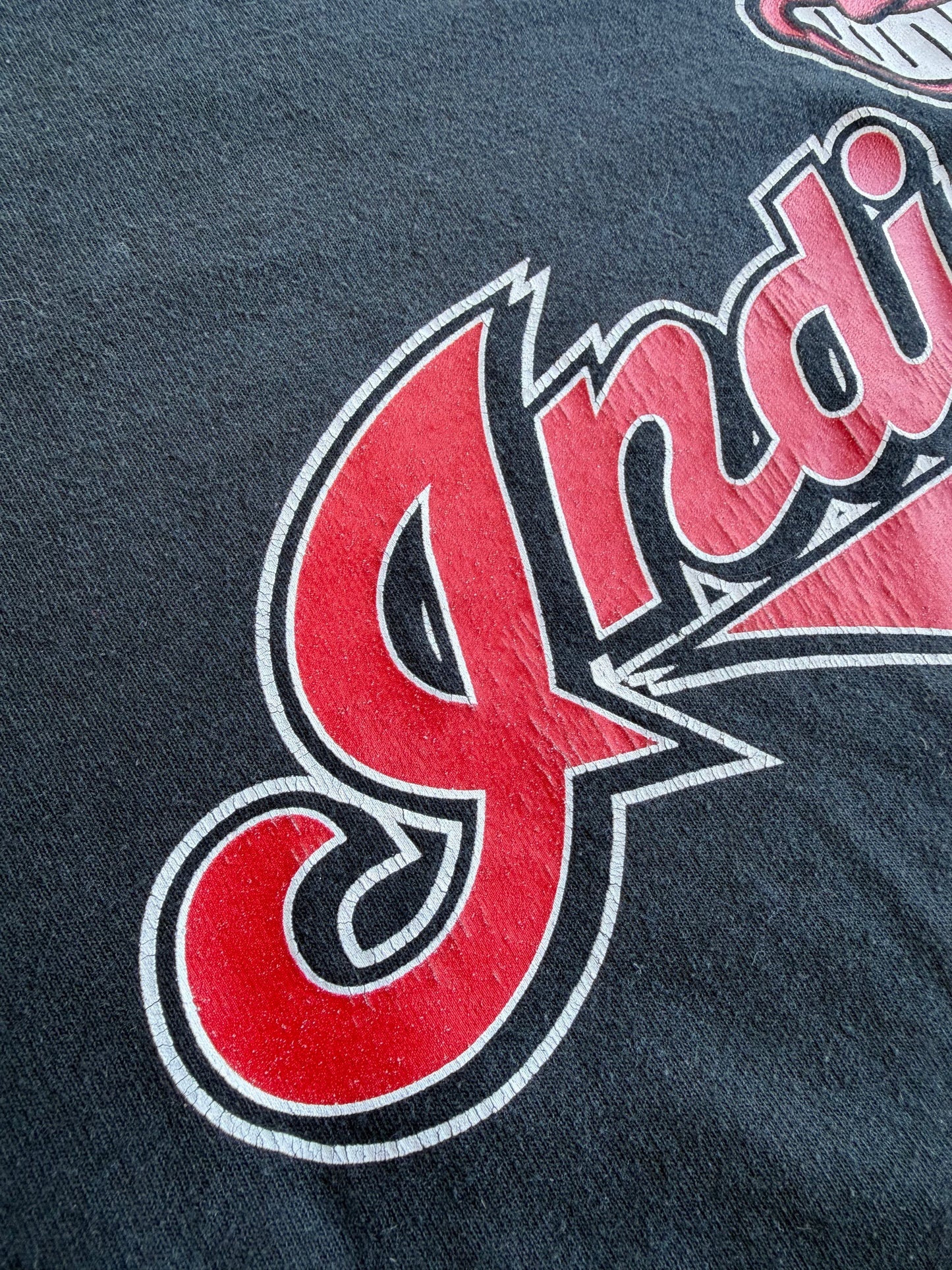VTG Cleveland Indians MLB FOTL Graphic T-Shirt Size: M