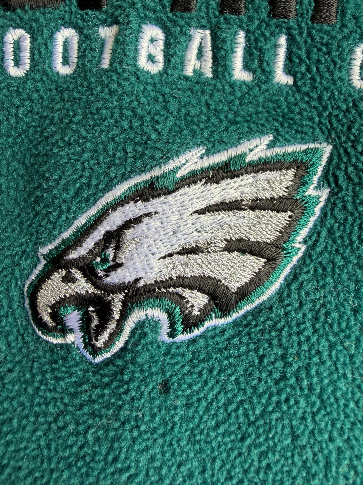 VTG Philadelphia Eagles Reebok Quarter-Zip Fleece Size: L