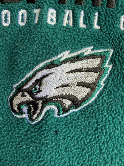 VTG Philadelphia Eagles Reebok Quarter-Zip Fleece Size: L