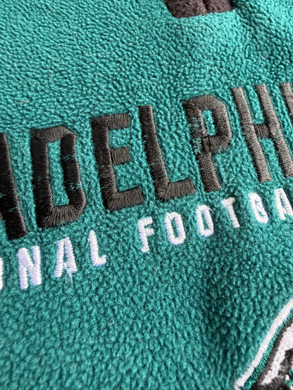 VTG Philadelphia Eagles Reebok Quarter-Zip Fleece Size: L
