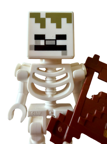 LEGO Minecraft Skeleton Minifigure with Bow Weapon Accessory MIN102