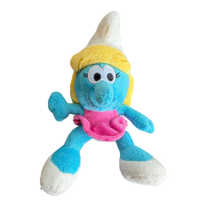 2014 The Smurfs Peyo Smurfette Pink Dress Plush Doll 7”