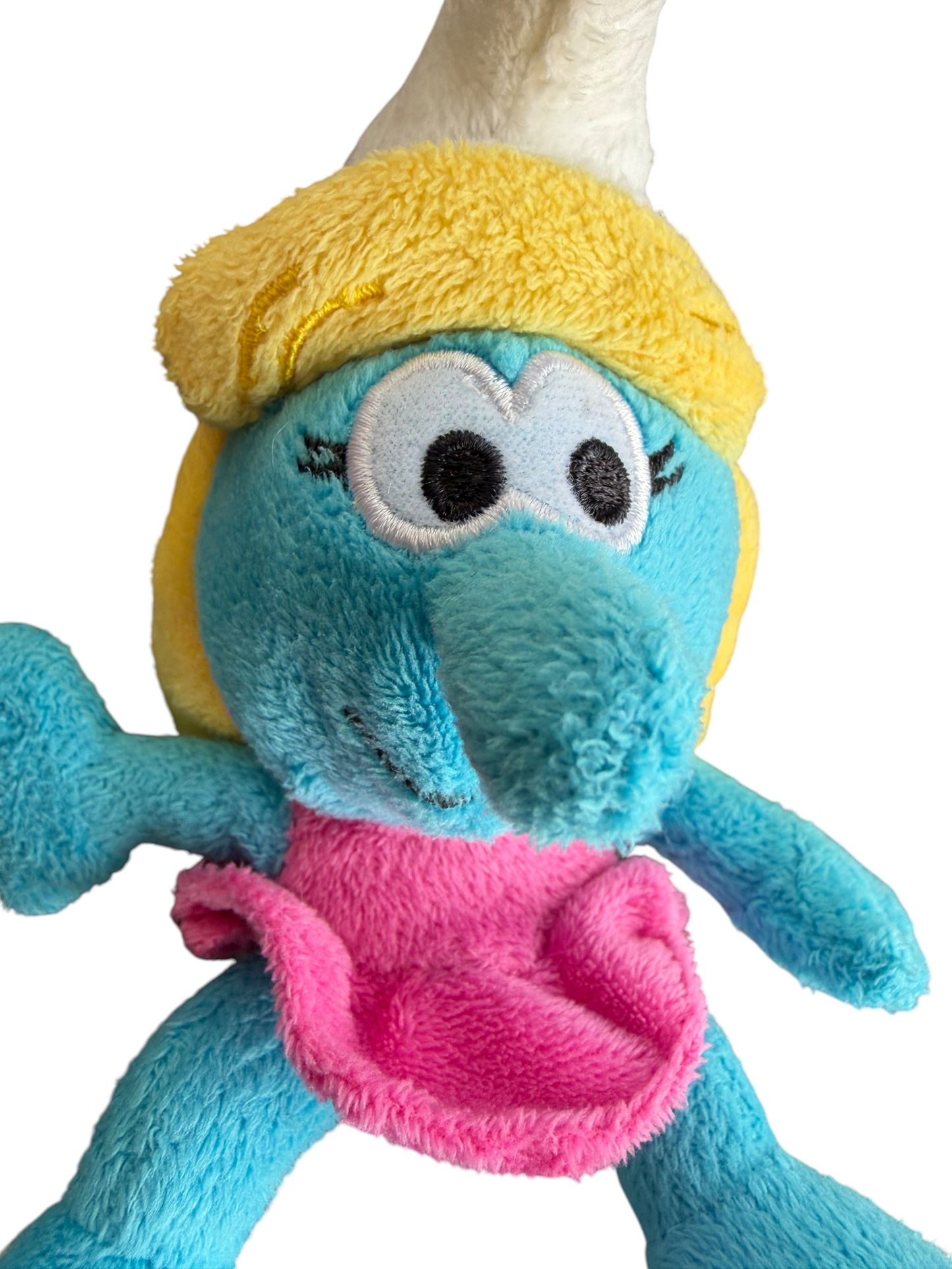 2014 The Smurfs Peyo Smurfette Pink Dress Plush Doll 7”