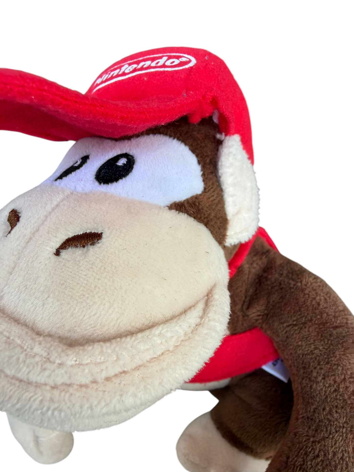 VTG '90s Diddy Kong Sanei Sugoi Jump Nintendo N64 Japan Arcade Prize Plush Toy 8"