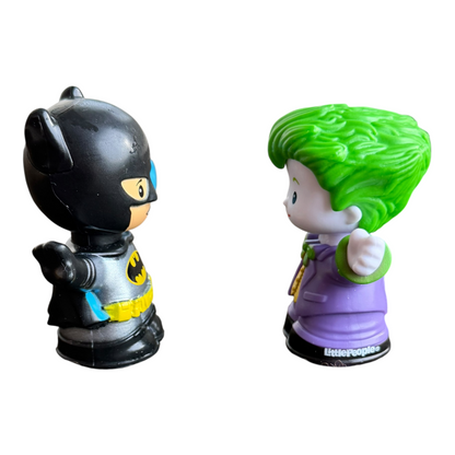 Fisher-Price Little People DC Super Friends Batman Batmobile & The Joker Toy Set