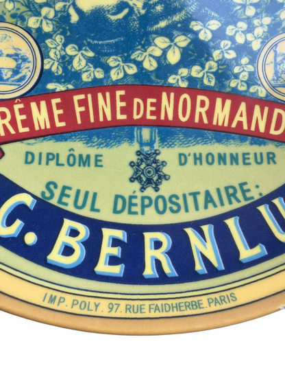 VTG BIA Cordon Bleu French Camembert Cheese Plates Decor Set of 4