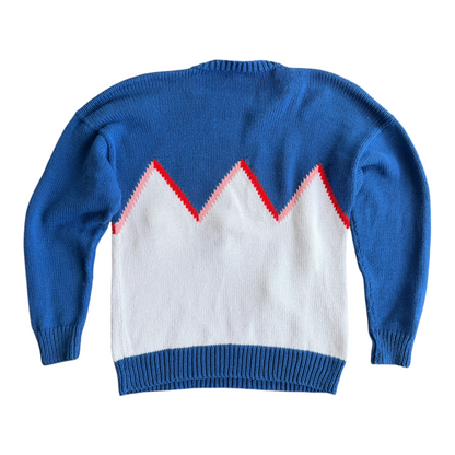 VTG ‘90s Ski Slope Novelty Sweater Pullover 100% Cotton Size: L