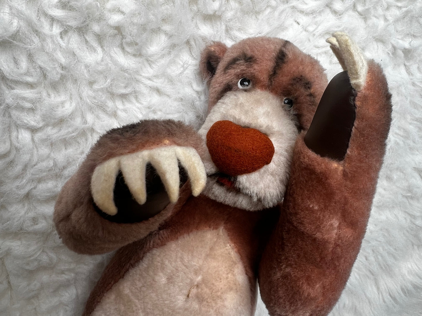 VTG 1968 Steiff Germany Baloo Bear The Jungle Book Character Plush