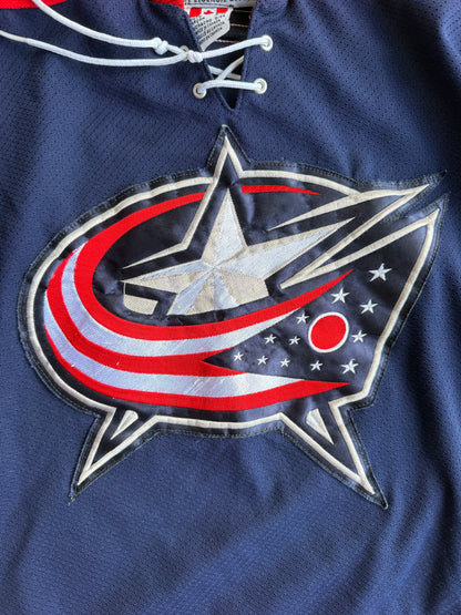 2003-07 Columbus Blue Jackets CCM Alternate Hockey Jersey Y2K Youth Size: L/XL