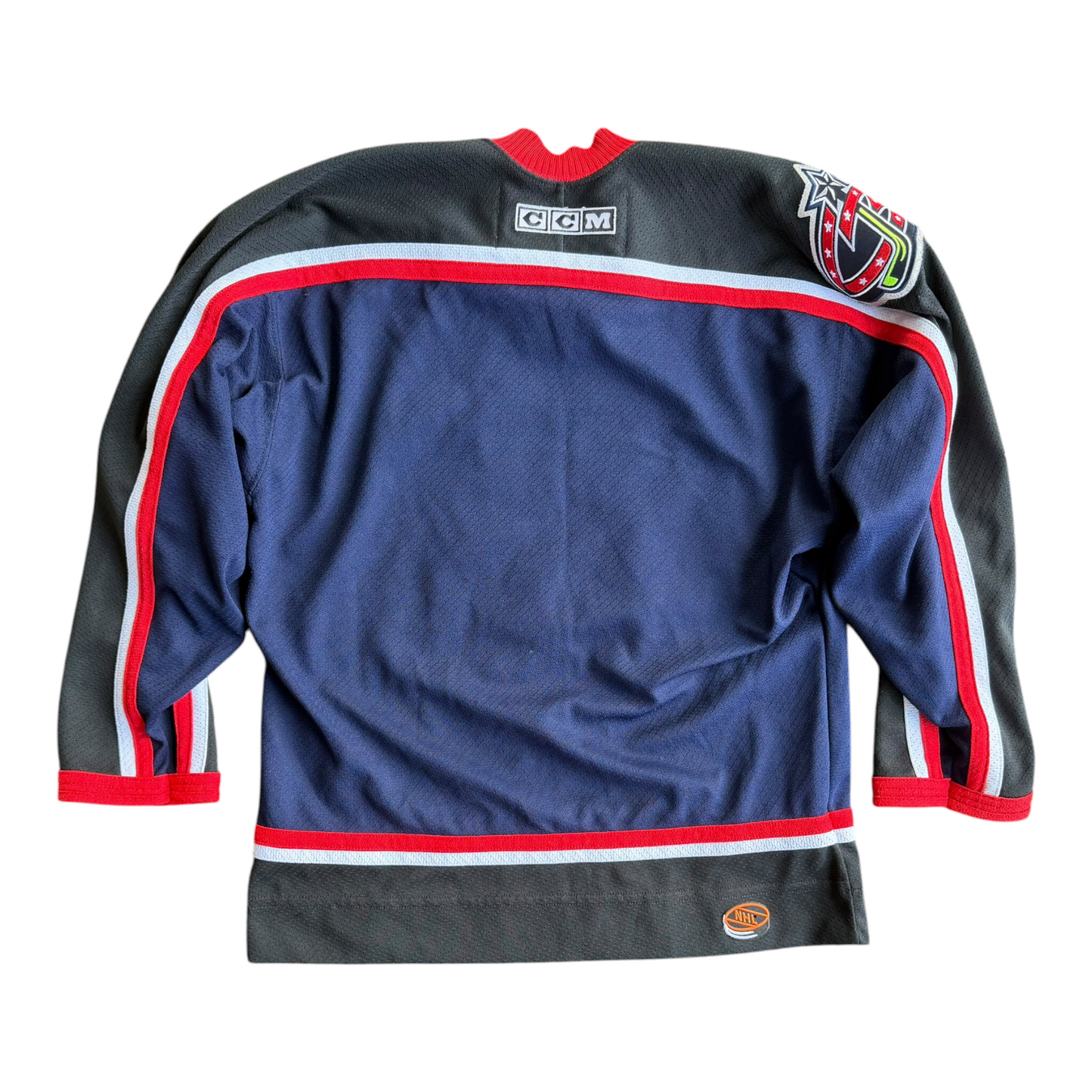 2003-07 Columbus Blue Jackets CCM Alternate Hockey Jersey Y2K Youth Size: L/XL
