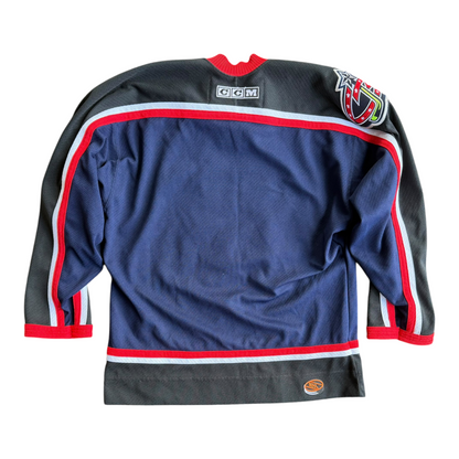 2003-07 Columbus Blue Jackets CCM Alternate Hockey Jersey Y2K Youth Size: L/XL