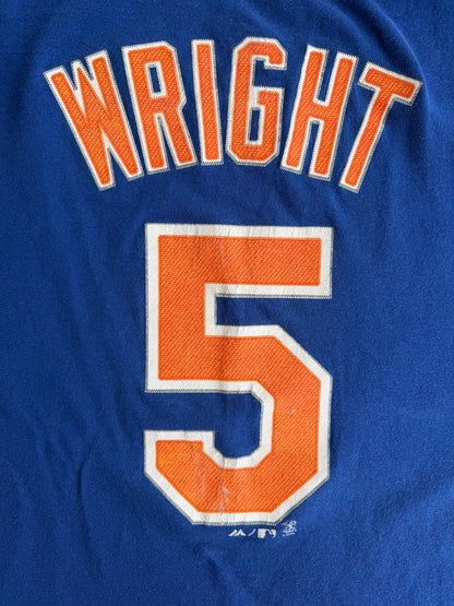 VTG Majestic MLB T-Shirt Bundle Wright Mets Freeman Braves Ortiz Red Sox Size: L