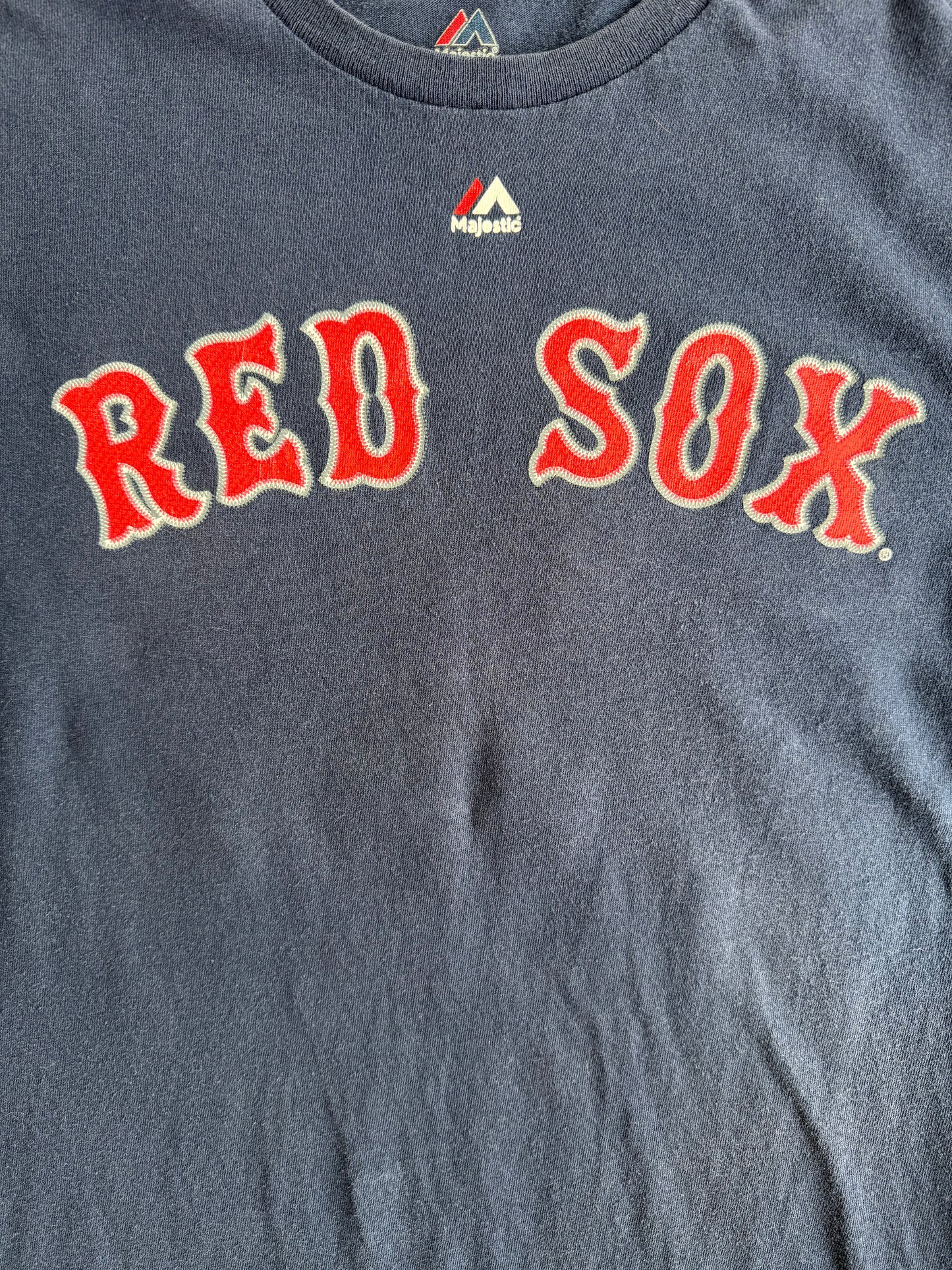 VTG Majestic MLB T-Shirt Bundle Wright Mets Freeman Braves Ortiz Red Sox Size: L