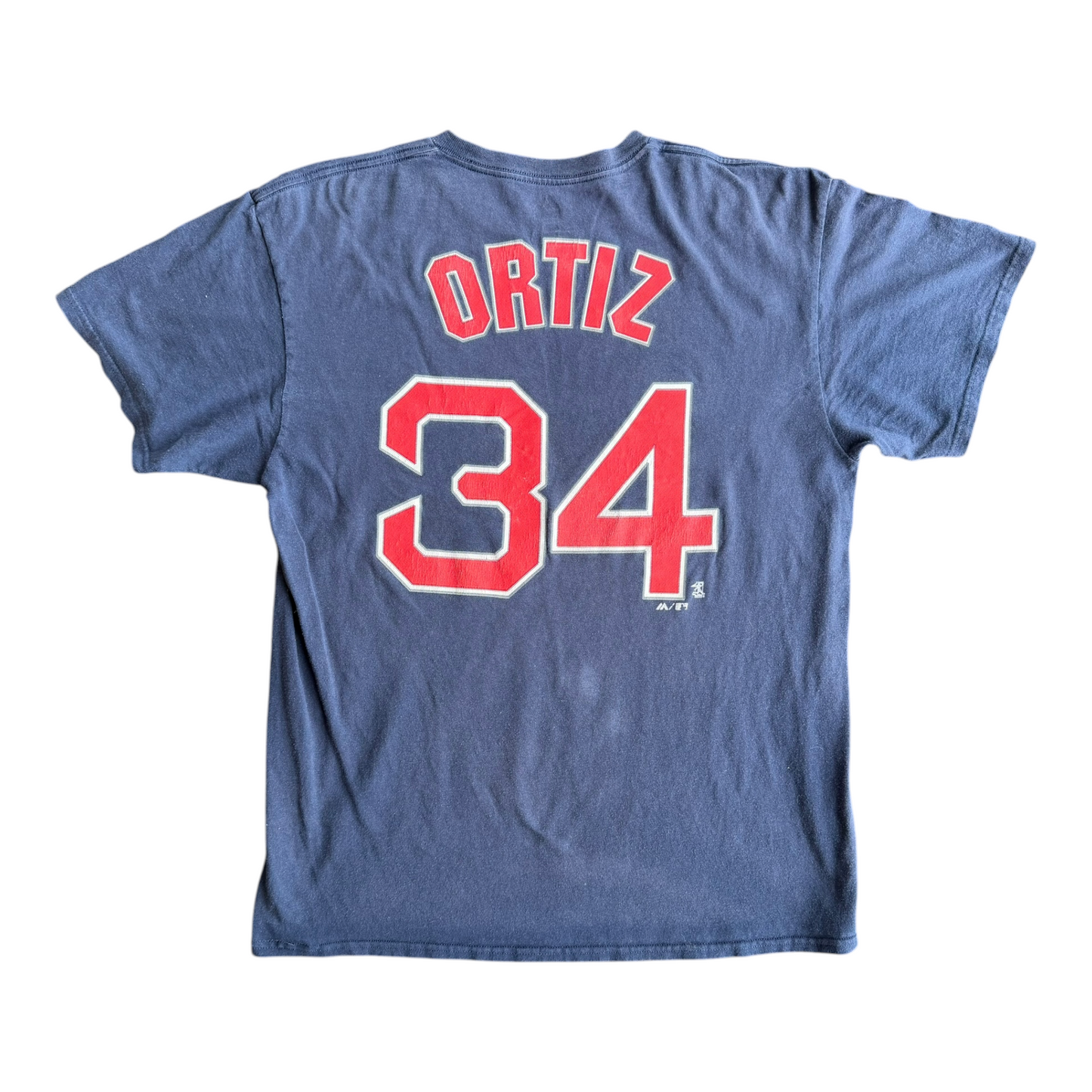VTG Majestic MLB T-Shirt Bundle Wright Mets Freeman Braves Ortiz Red Sox Size: L