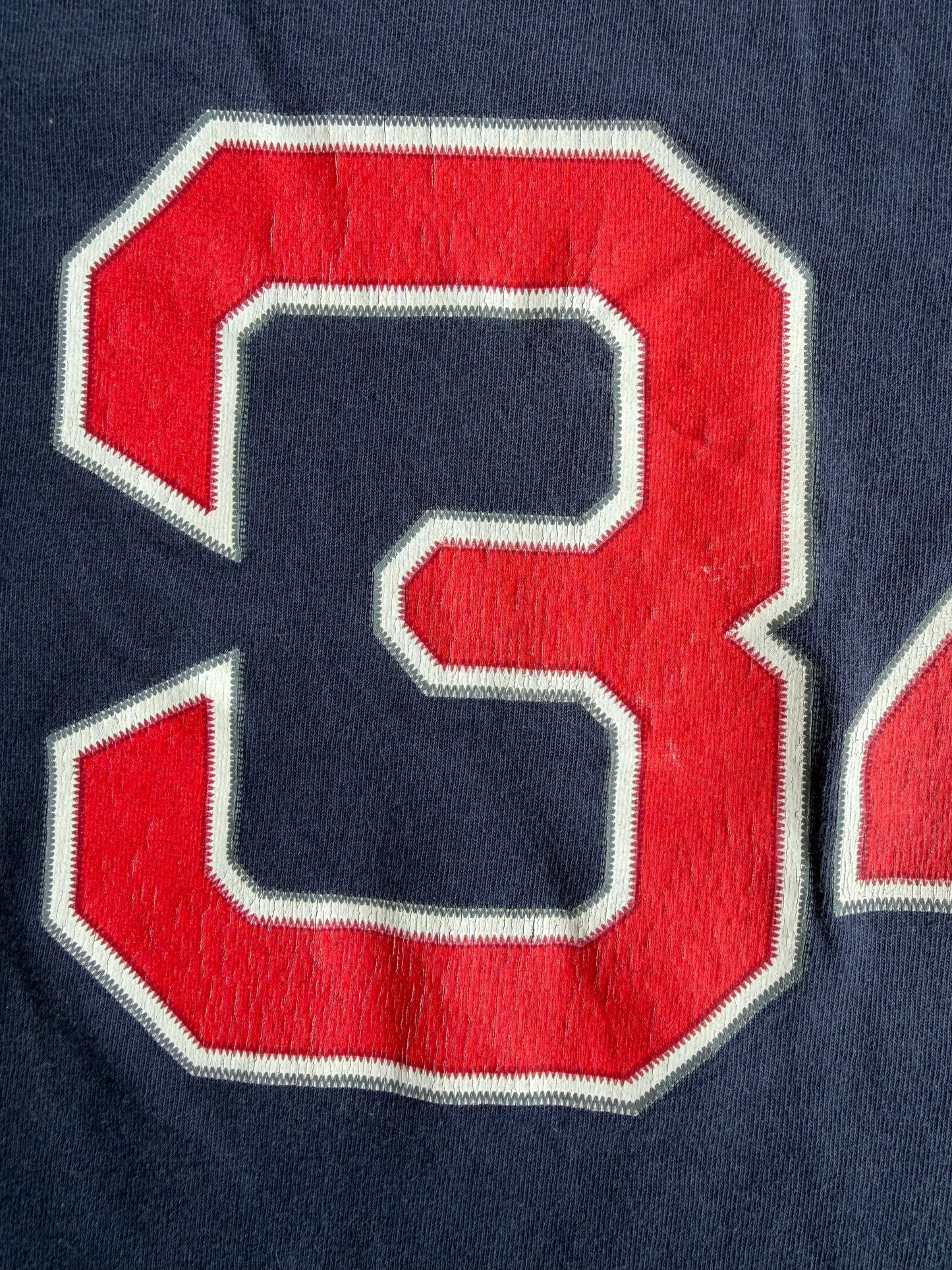 VTG Majestic MLB T-Shirt Bundle Wright Mets Freeman Braves Ortiz Red Sox Size: L