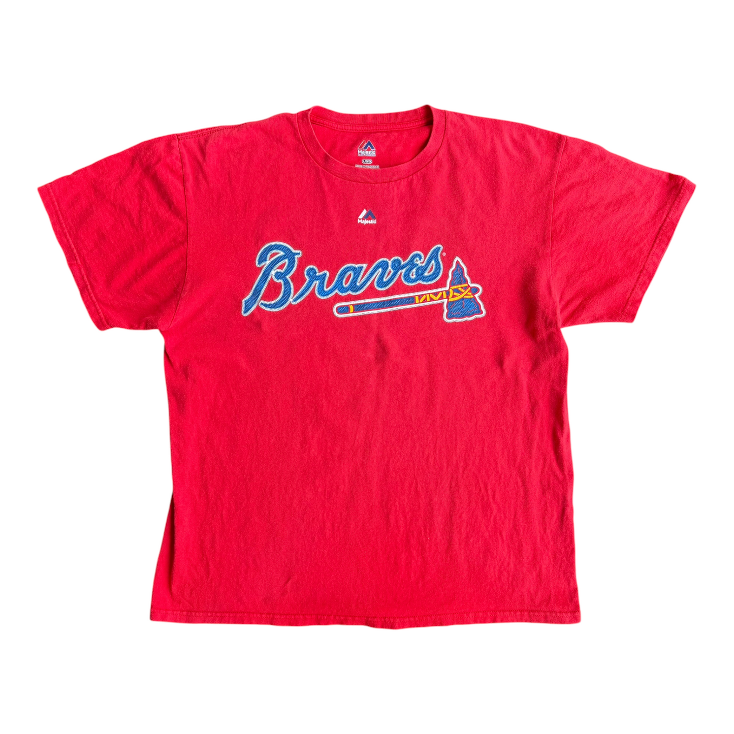 VTG Majestic MLB T-Shirt Bundle Wright Mets Freeman Braves Ortiz Red Sox Size: L