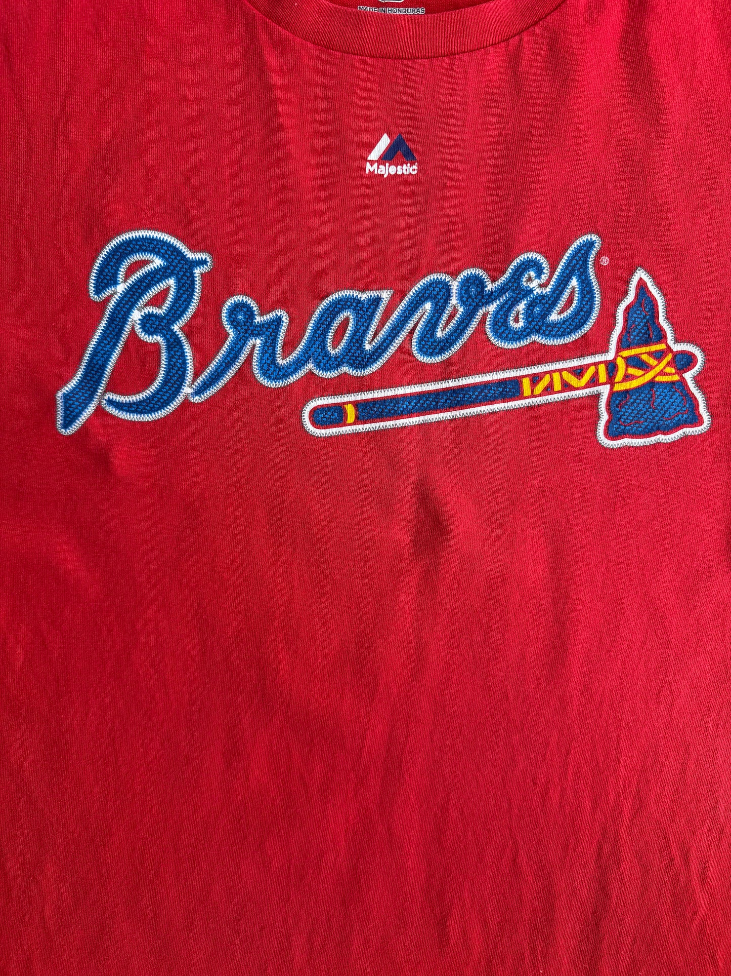 VTG Majestic MLB T-Shirt Bundle Wright Mets Freeman Braves Ortiz Red Sox Size: L