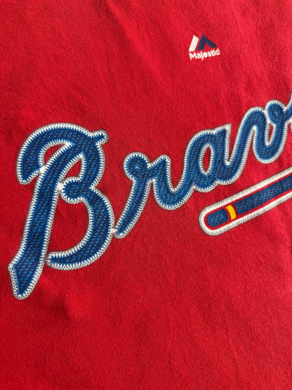 VTG Majestic MLB T-Shirt Bundle Wright Mets Freeman Braves Ortiz Red Sox Size: L