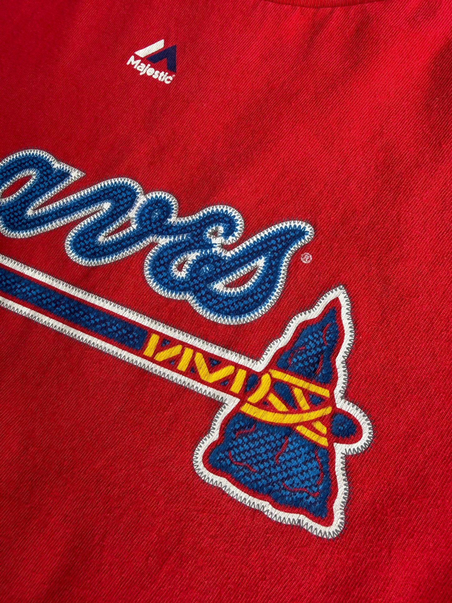 VTG Majestic MLB T-Shirt Bundle Wright Mets Freeman Braves Ortiz Red Sox Size: L