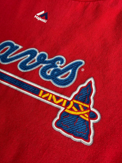 VTG Majestic MLB T-Shirt Bundle Wright Mets Freeman Braves Ortiz Red Sox Size: L