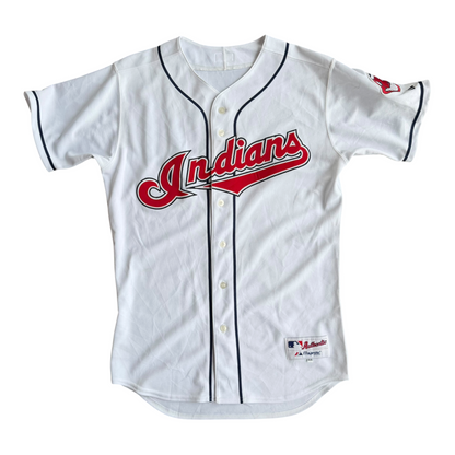 Cleveland Indians MLB White Majestic Authentic Collection Jersey Size: 44 (L)